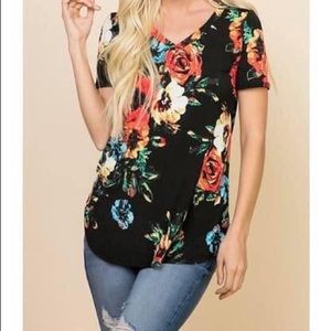 Floral tee